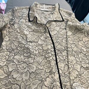 Babaton lace black and cream size small